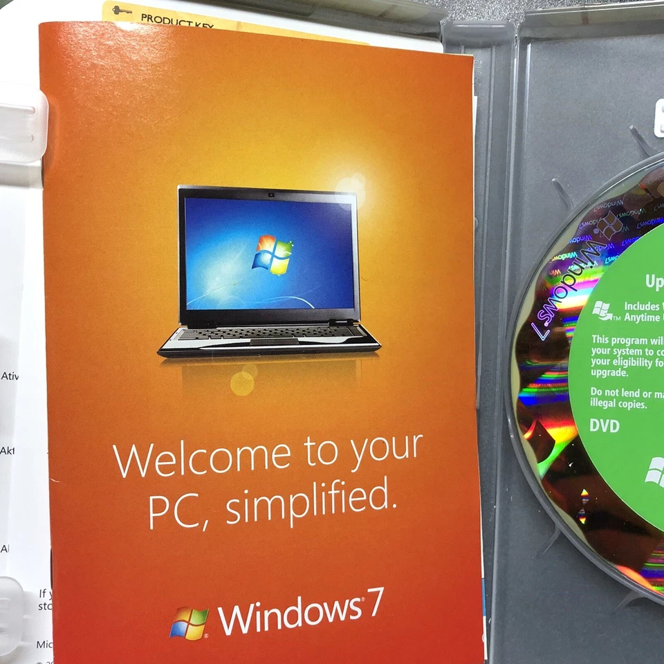 Microsoft Windows 7 Home Premium 64 Bit DVD Package for VISTA Upgrade w/ Key - Image 3 of 4