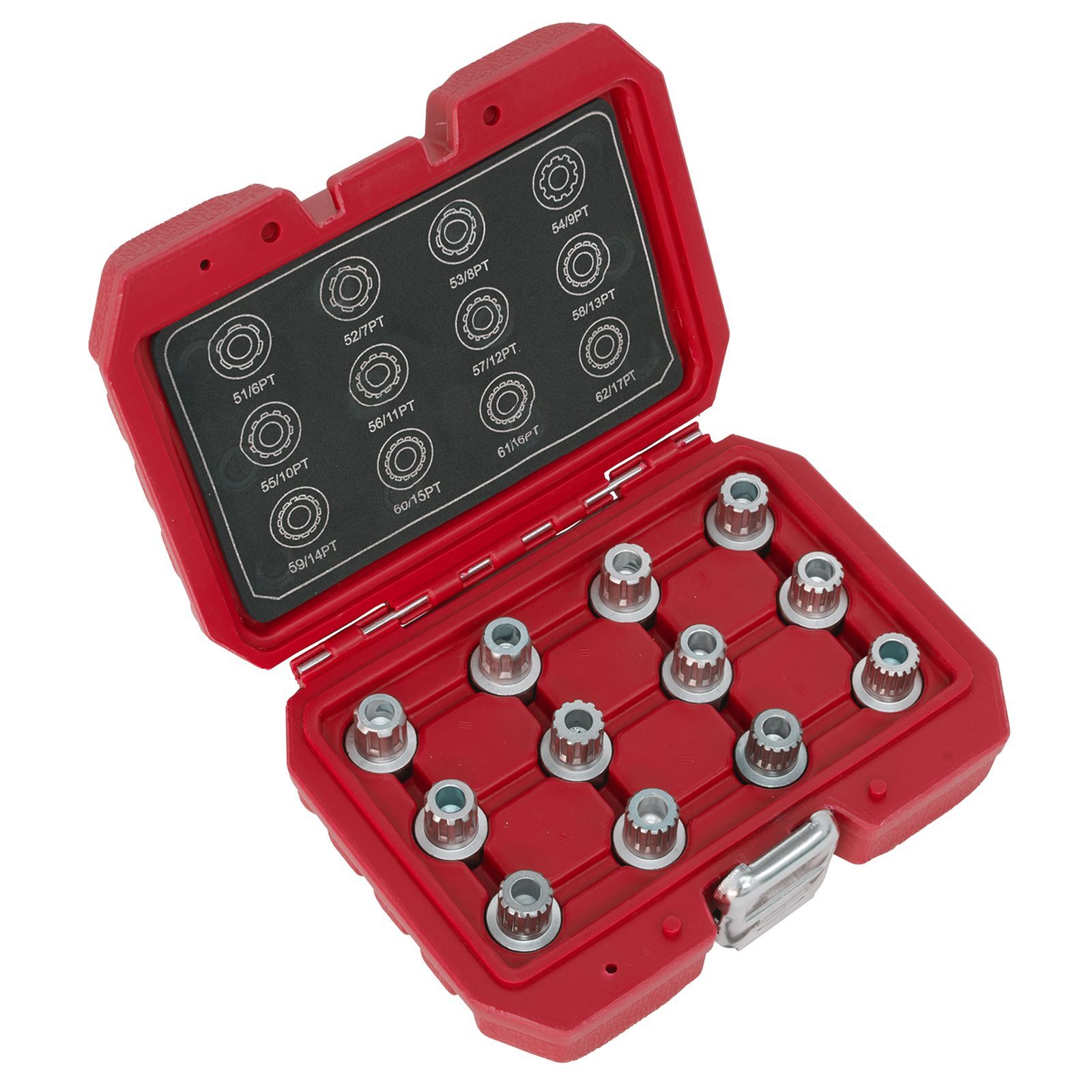 Sealey Locking Wheel Nut Key Set 12 Pieces - VW - SX224