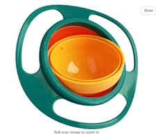 Children'S Baby Bowl 1 360-Degree Rotating Balance Bowl Gyro Bowl Flying Saucer