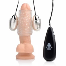 Trinity Vibes: Dual Vibrating Penis Sheath ---FREE SHIPPING!!!