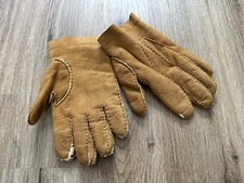 Rare Vintage Daniel Mays Leather  Sherpa Gloves Size 9