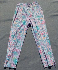 NWT VTG Jantzen Womens SZ 18 Tropical High Rise 80s Pants Beach Pool Cruise USA