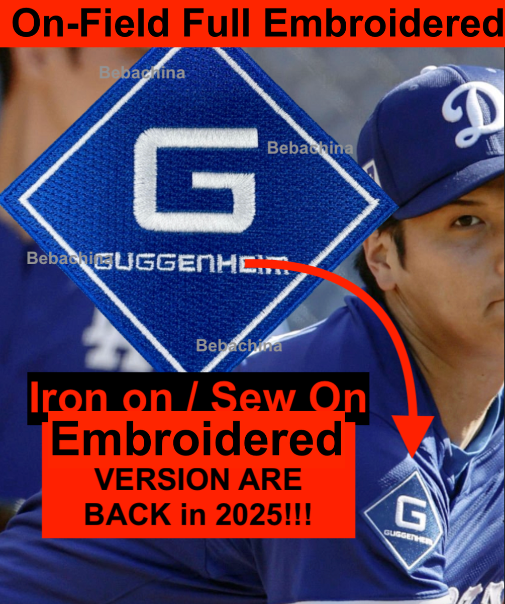 2025 Guggenheim Patch Ad Patch Los Angeles Dodgers Baseball Jersey