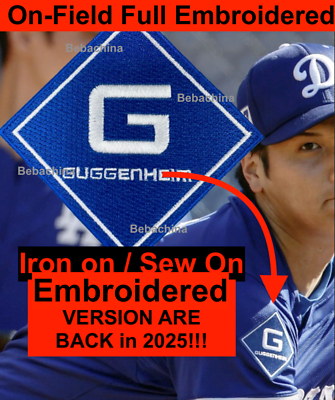 2025 Guggenheim Patch Ad Patch Los Angeles Dodgers Baseball Jersey