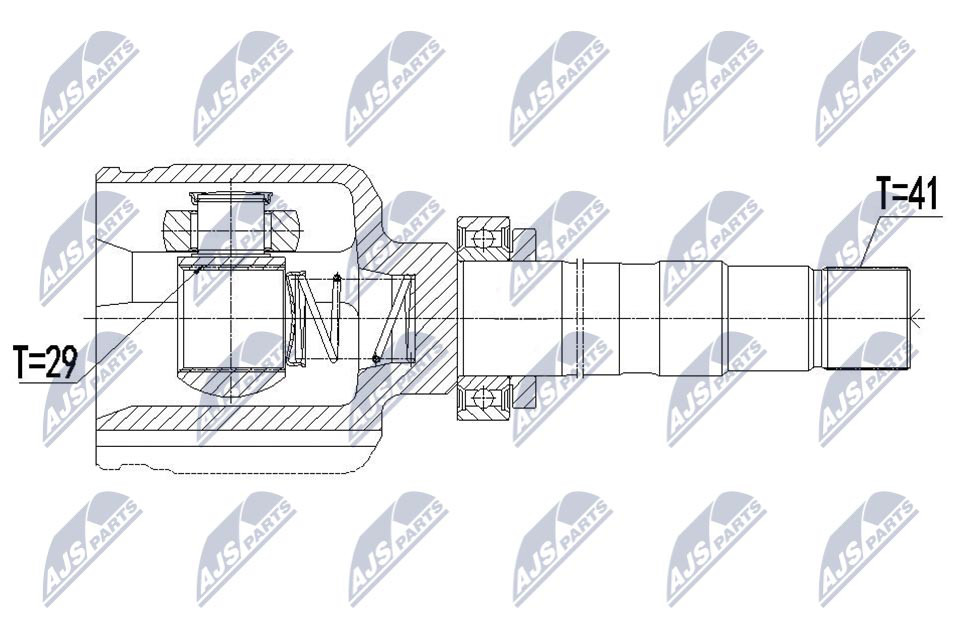 N.T.Y. NPW-FT-040.NTY Joint Kit, drive shaft for CITROËN,FIAT,PEUGEOT - Image 12