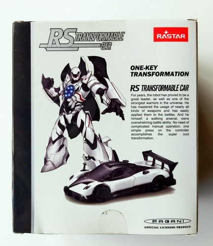 Rastar 1/32 Scale 61900 - Pagani Zonda R - RS Transformable Car - Black - Picture 3 of 6