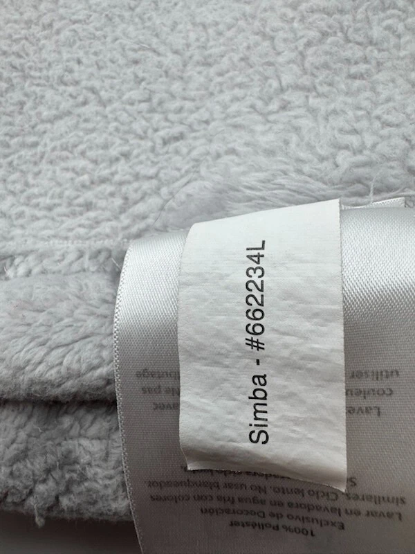 Lambs & Ivy Disney Baby Gray Lion King Simba Fleece Appliqued Baby Blanket 30x40 - Image 4 of 4