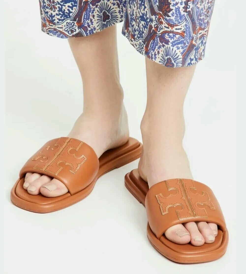 Tory Burch Double T Sport Slide Sandal Women's Size 9M | eBay