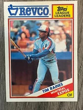 1988 Topps Revco League Leaders #5 Tim Raines - Montreal Expos