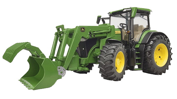 bruder toys BRUDER TRACTOR JOHN DEERE 7R WITH LOADER BUCKET 09826