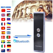 Traduttore Vocale Bluetooth, Dispositivo di Traduzione Multilingue Intelligente, Portatile