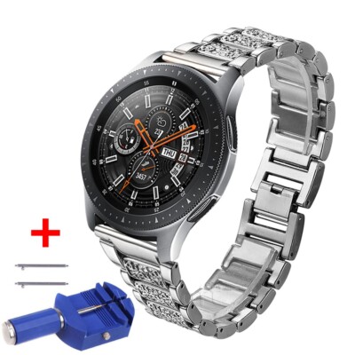 Premium 46mm Full diamond watchband Tool f Samsung Gear S3 Frontier SM-R765T USA