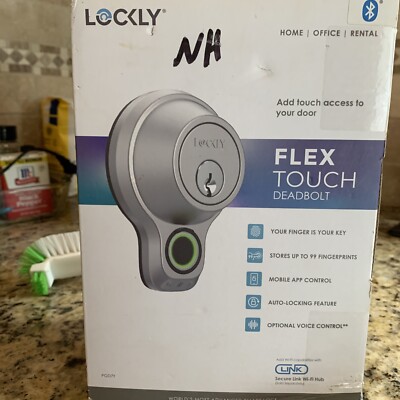 Lockly Flex Touch PGD7Y Fingerprint, Bluetooth, Mobile App Deadbolt Lock * NEW *