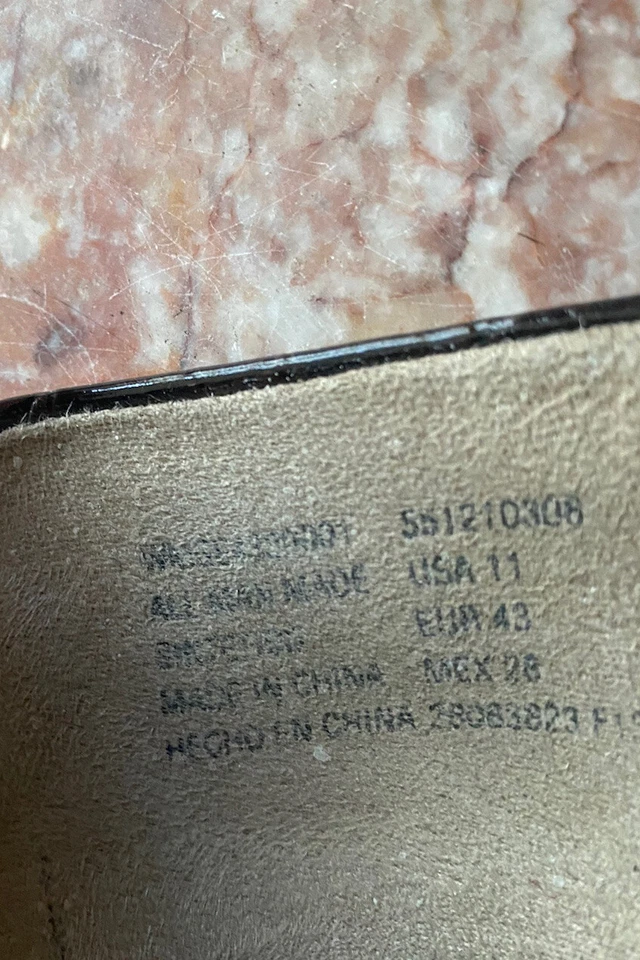 Zapatos de salón George para mujer de charol marrón cocodrilo talla 11 usados en excelente estado Foto 3 de 4