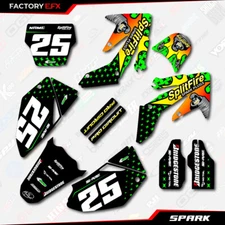 Green Spark Racing Graphics Kit fits Honda CRF250 04-05 Crf 250 Crf250f