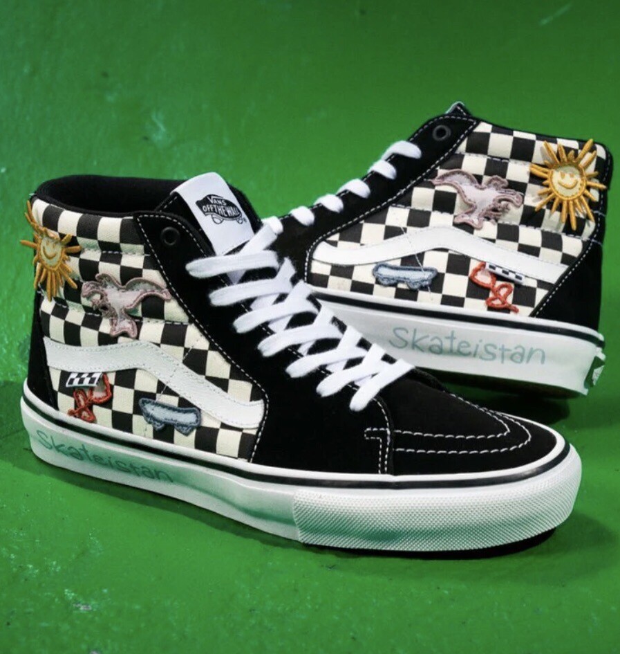 【VANS】 SKATE ERA (SKATEISTAN) Vans x Skateistan Skate Era Checkerboard Skate Shoes | Zumiez