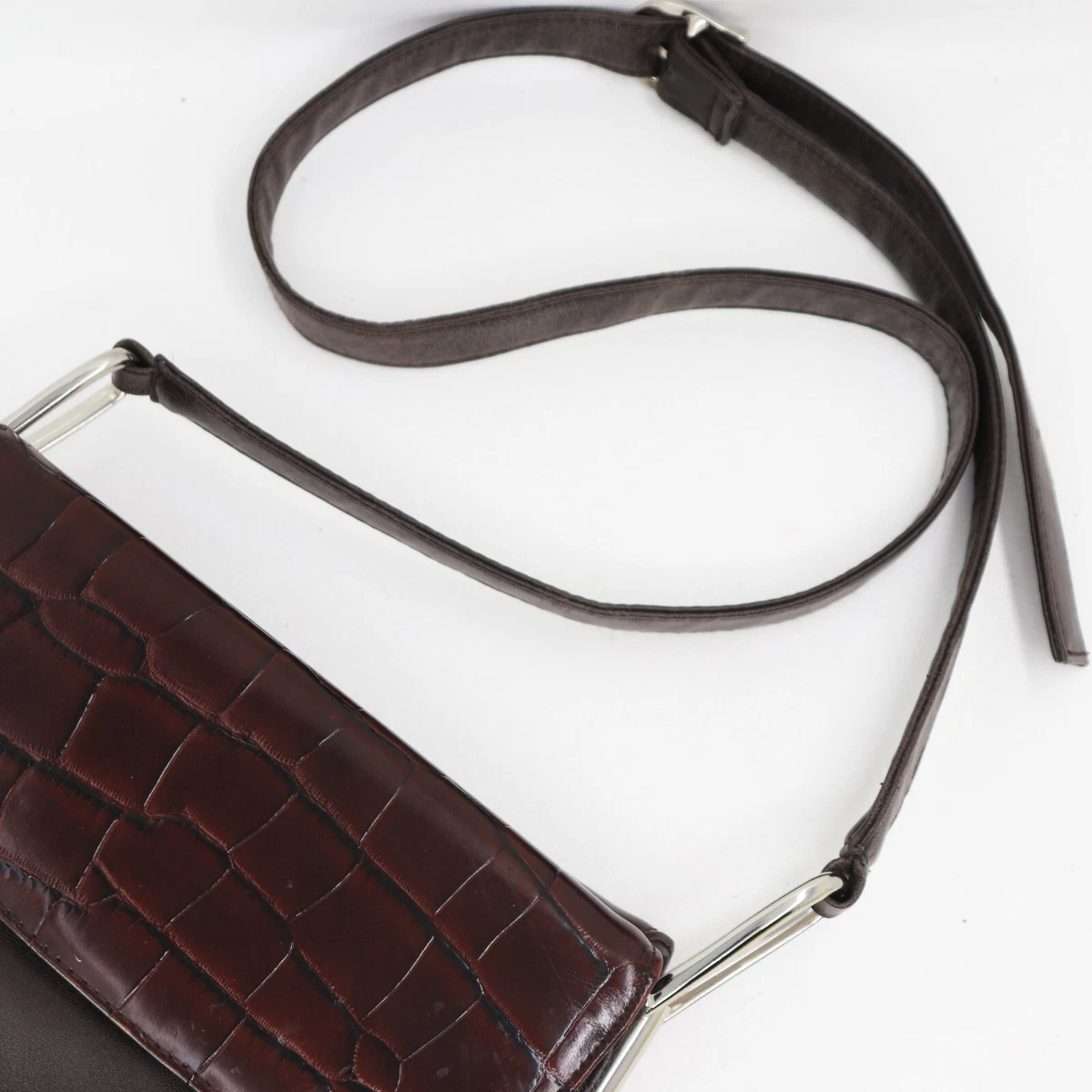 Croco Leather Bag - Brown - Shoulderbags - & Other Stories