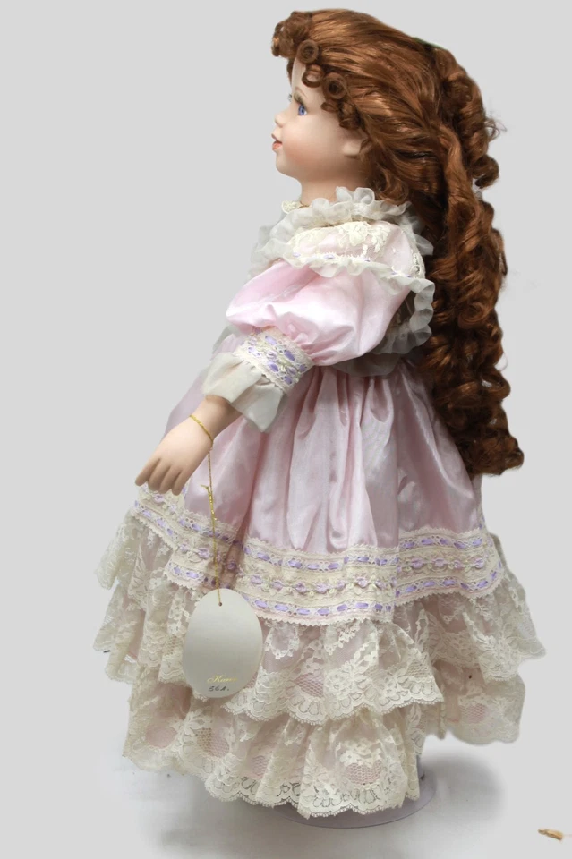 Künstlerpuppe Sammlerpuppe Porzellan Puppe Court of Dolls VTG Jenny Edition 63cm - Bild 3 von 4