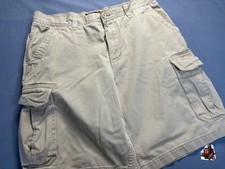 Old Navy Cargo Shorts Mens 34 Khaki Classic Fit Utility Pockets Casual