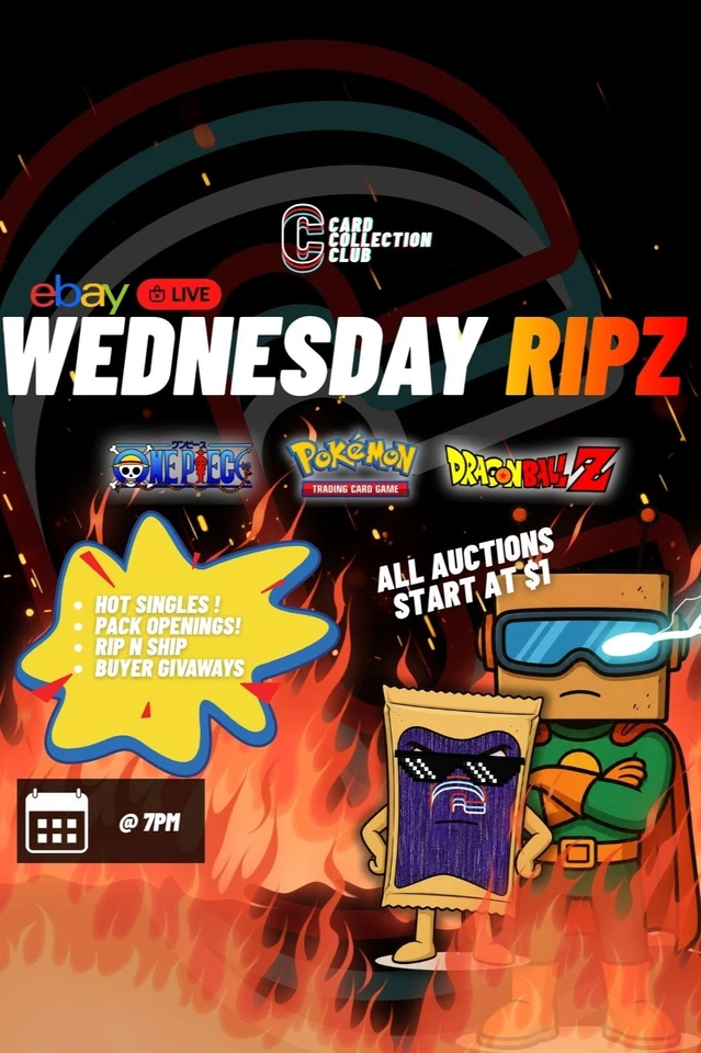 Wednesday pullz, Box breaks and singles auctions