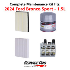 2024 Ford Bronco Sport 1.5L Complete Cabin, Air & Oil Filter Kit (5W-20)