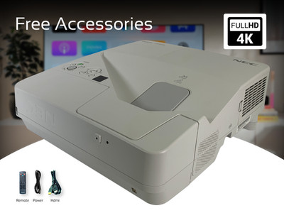 3LCD 4K Projector for Home Theater 3600 Lumens USB Viewer Lamp Life Up to 6,000h