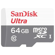 SanDisk 64GB Ultra microSDXC – UHS-I Class 10 U1 Memory Card 100MB/s