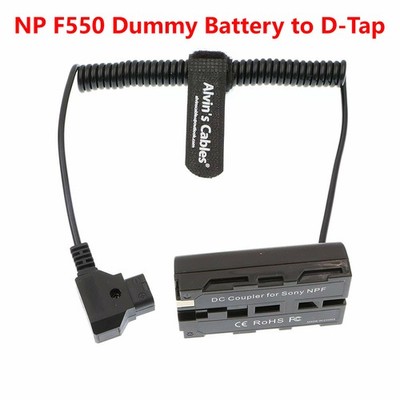 D-Tap to NP-F Dummy Battery Power Cable for Atomos SmallHD Sony 1.3ft-1.6ft