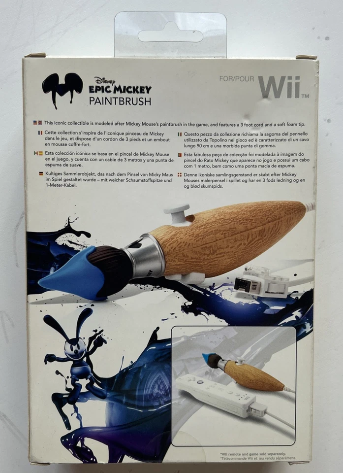 PDP Epic Mickey 1 Pincel Navegación Nunchucks Para Nintendo WII Sellado Foto 2 de 4