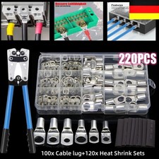 220X Rohrkabelschuhe Sortiment 6-35mm² Ringösen Ringzungen Kabelschuhe Ring Set