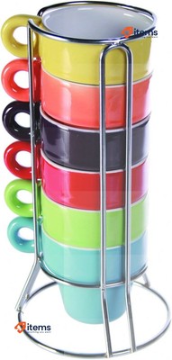 Set Di 4 Tazze Da Espresso Colorate, 120 Ml L’una – Allegria In Tavola - 4