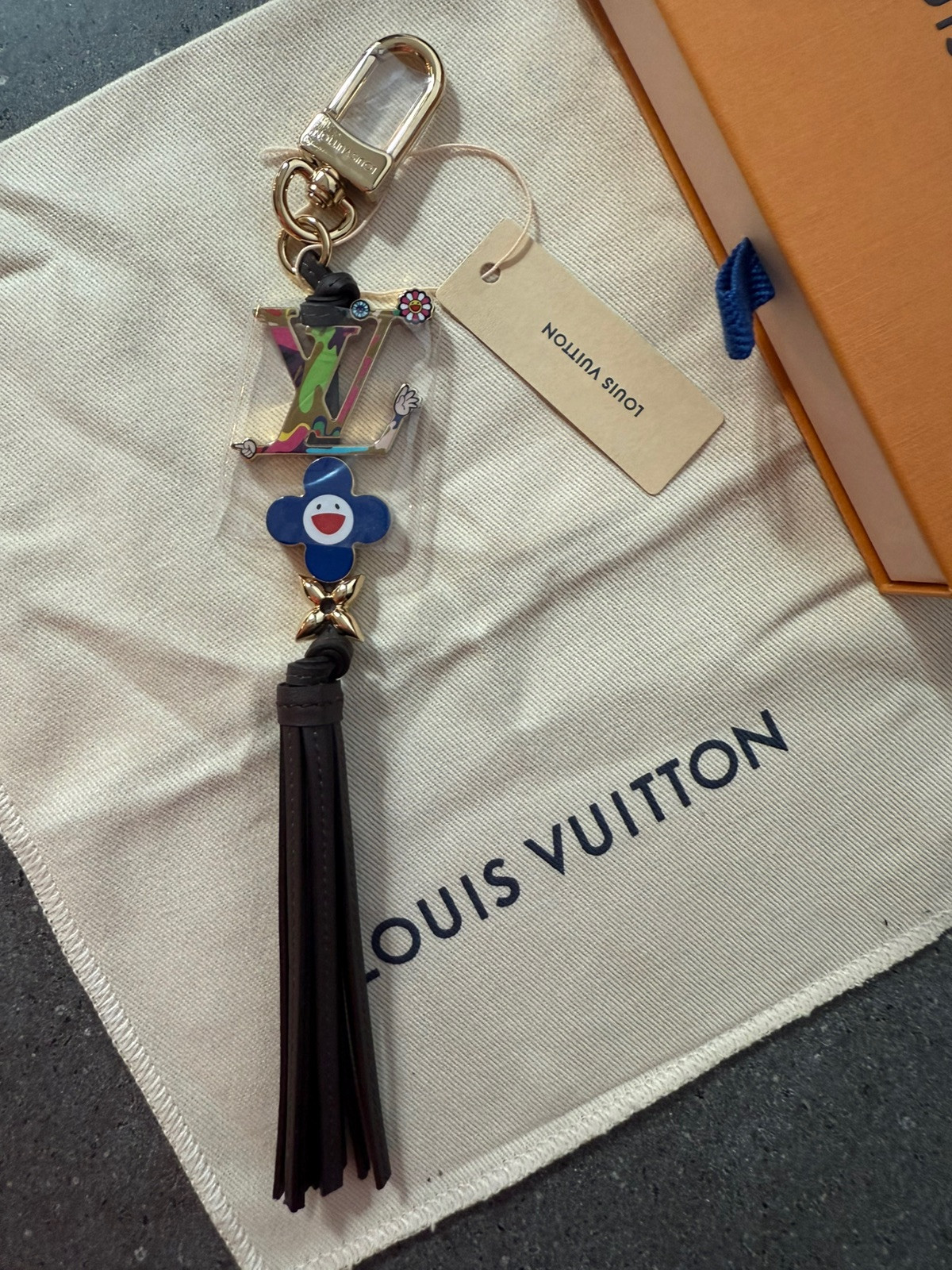 RARE! Louis Vuitton x Murakami 2025 - Bloom Superflat Key Holder - M02462 - NIB image 5