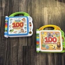 LeapFrog Learning Friends 100 Words 100 Animals Books English/Spanish Tested