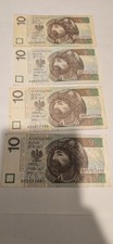 Narodowy Bank Polski 10 Polish Zlotych Bill Circulated Banknote Money Poland