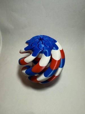 RED, WHITE, AND BLUE TWIST COIL FIDGET TOY (2.5'')