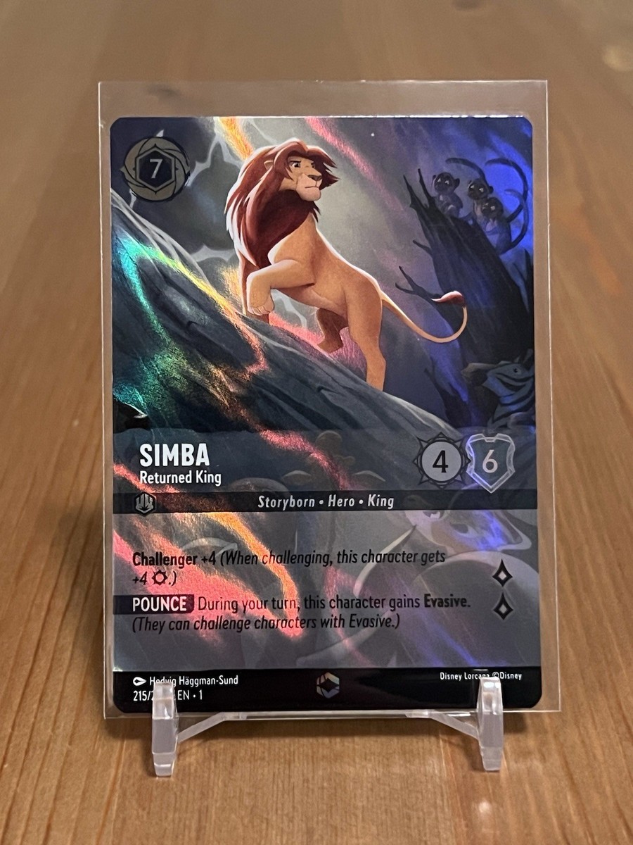 2023 Disney Lorcana The First Chapter Simba Enchanted 215/204 (A