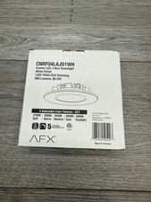 AFX Lighting CNRF04LAJD1WH Connor 1 Light 4" LED Flush Mount, White/Frosted READ