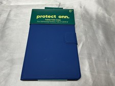 ONN Tablet Folio Case Samsung Galaxy Tab A 8 2019 Blue Stand Cover