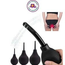 310ml Anal Vaginal Bulb Douche Colonic Irrigation Rubber Enema Bag Cleaner Kit