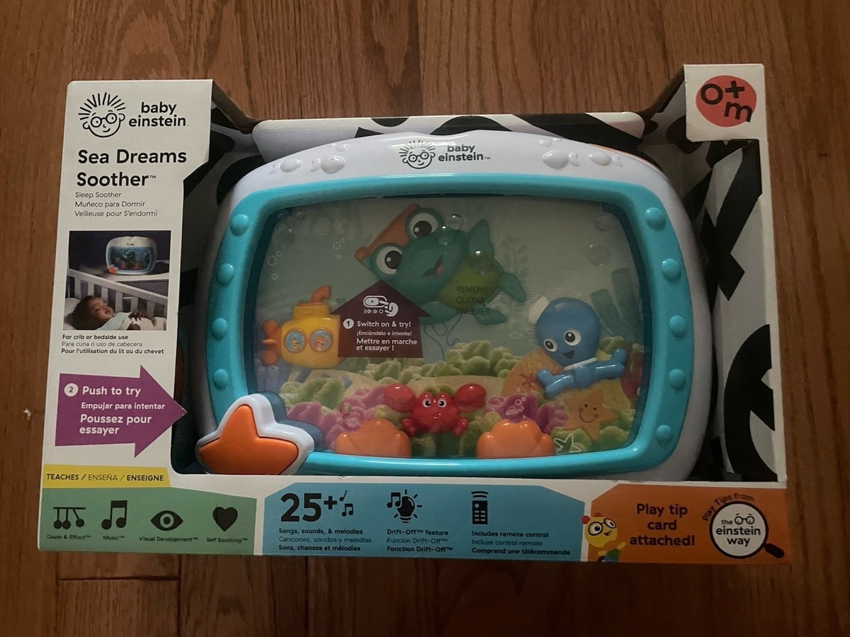 Baby Einstein Sea Dreams Soother – Máquina De Ruido Blanco Con Control Remoto, Luces Y Sonidos Del Mar, Ideal Para Cunas De Recién Nacidos
