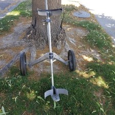 Spalding Metal Golf Bag Push Cart Foldable Vintage