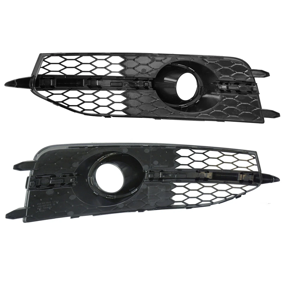 Black Front Bumper Fog Light Grille Cover Bezel For Audi A7 Quattro S Line 2012 Foto 4 de 4