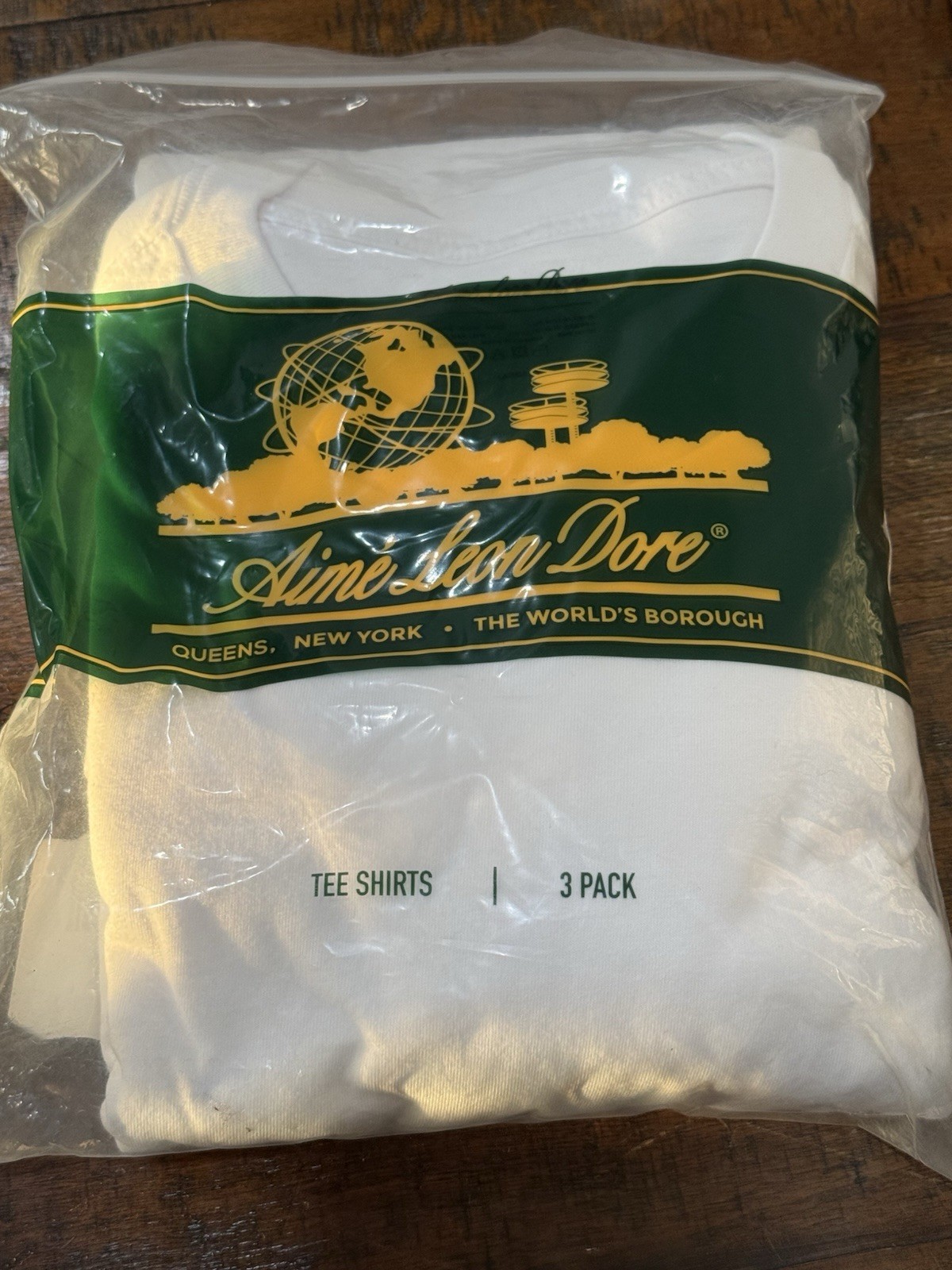 AIME LEON DORE White White T-shirt 3-Pack SIZE LARGE - Brand New