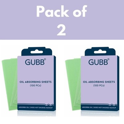 GUBB Löschpapier Öl fettige Haut absorbierend Männer & Frauen 100 Blatt