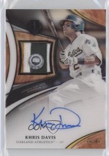 2018 Topps Tribute Auto Patch 39/50 Khris Davis #TAP-KD Patch Auto jc3