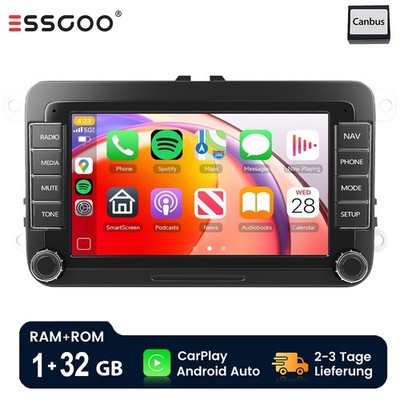 Android 14 Für VW Tiguan 5N 2007-2015 Golf Plus 04-13 Carplay Autoradio GPS WIFI