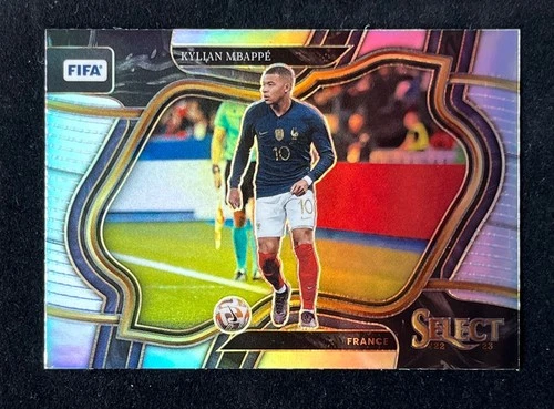 2022-23 Panini Select Soccer Kylian Mbappe Field Level Silver Prizm #217 FRANCE
