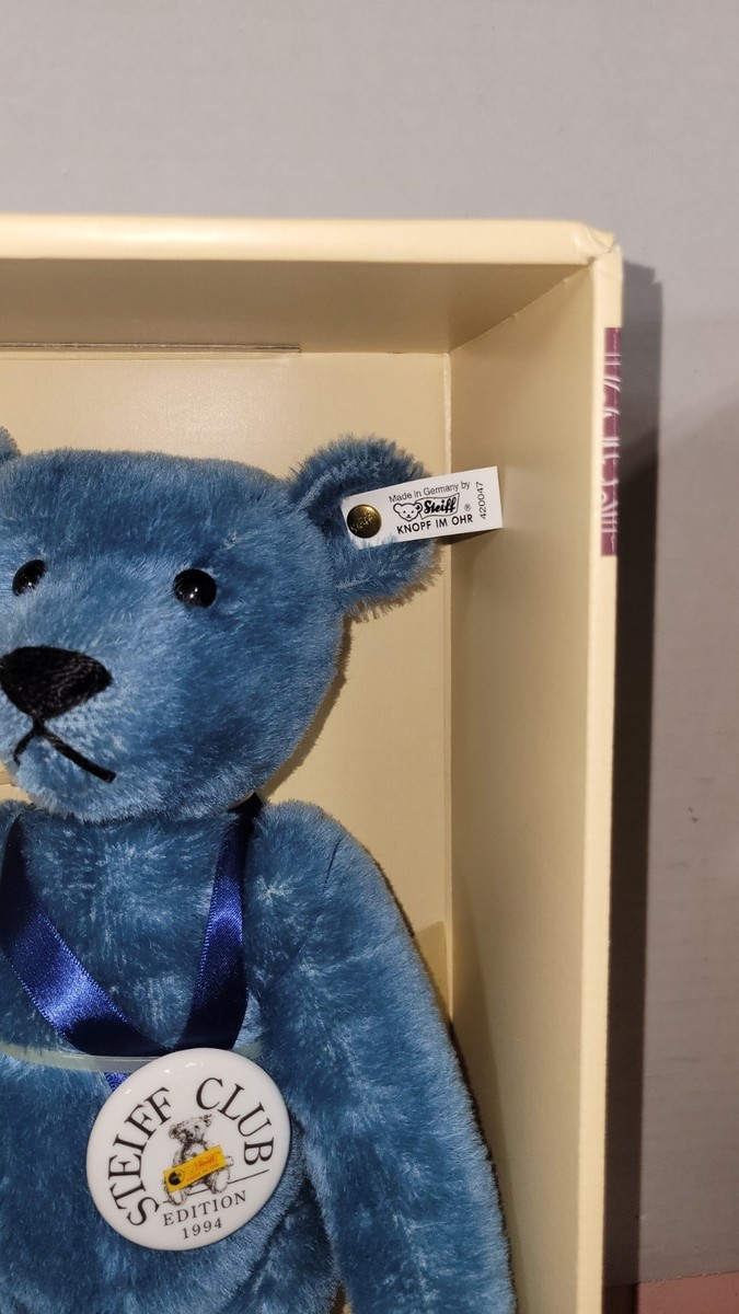 STEIFF Club Edition 1994/95 Teddy Bear Blue 1908 Blau Large 14