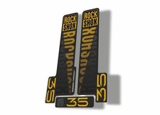 Rock Shox 35 2018 Fork Decal Mountain Bike Cycling Sticker Adhesive Yellow Black