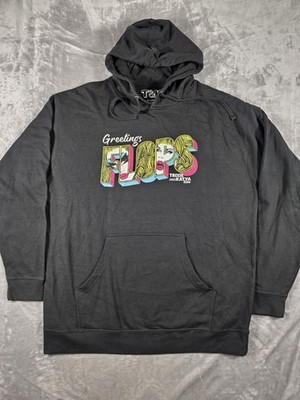 Trixie & Katya Live Black Fleece Hoodie  Adult XL Official Merchandise *FLAWS*